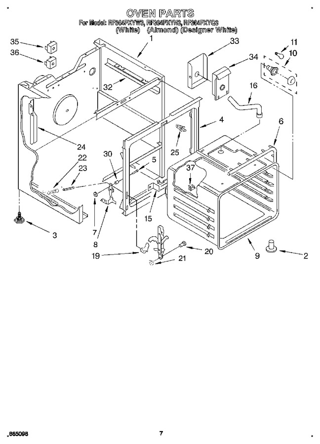 Diagram for RF364PXYQ3