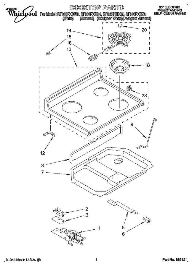 Diagram for RF365PXDQ0