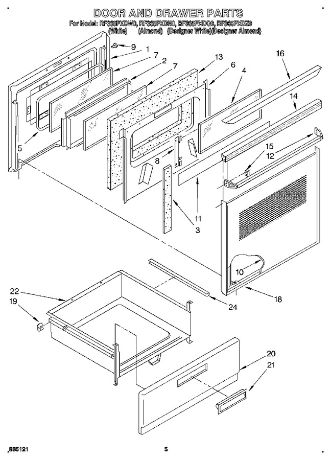 Diagram for RF365PXDN0