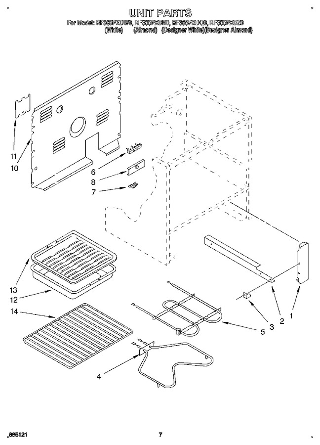 Diagram for RF365PXDQ0