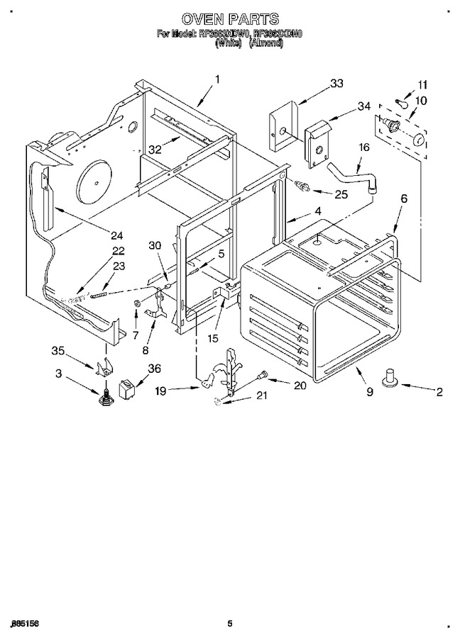 Diagram for RF3663XDW0