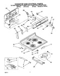 Diagram for 02 - Cooktop And Control, Lit/optional