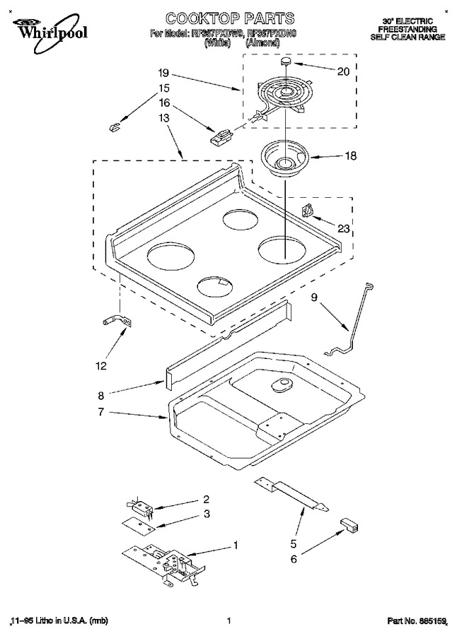 Diagram for RF367PXDW0