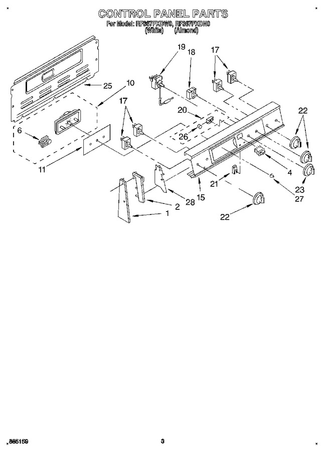 Diagram for RF367PXDW0