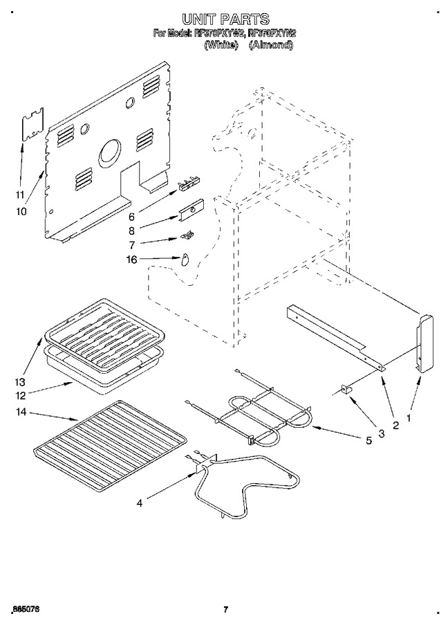 Diagram for RF370PXYW2