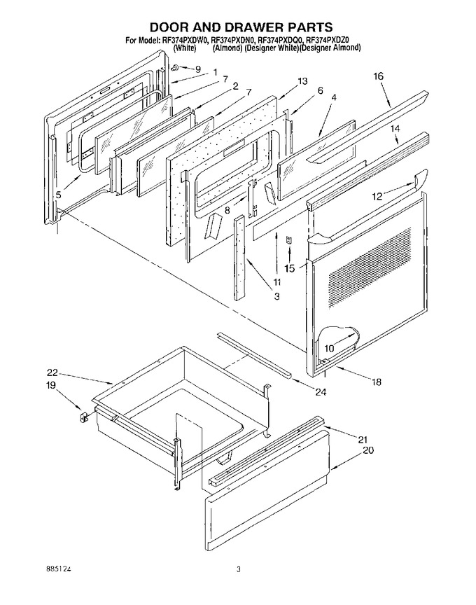 Diagram for RF374PXDW0