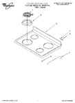 Diagram for 01 - Cooktop