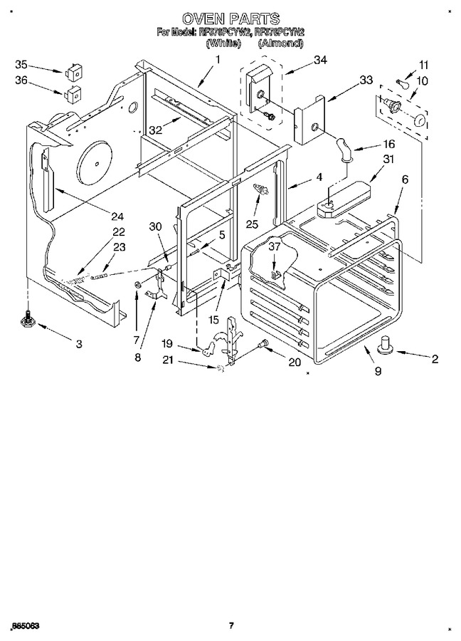 Diagram for RF376PCYW2