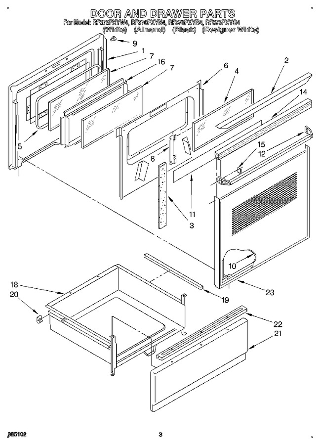 Diagram for RF376PXYB4