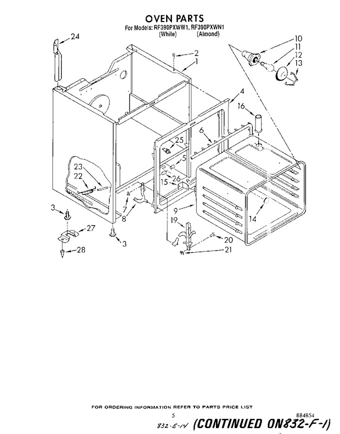 Diagram for RF390PXWW1