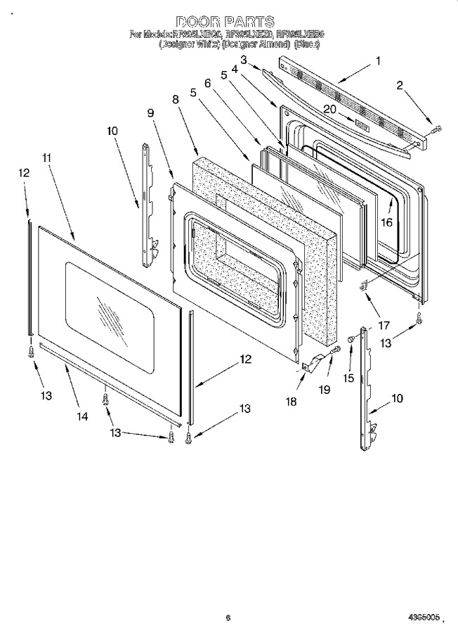 Diagram for RF395LXEZ0