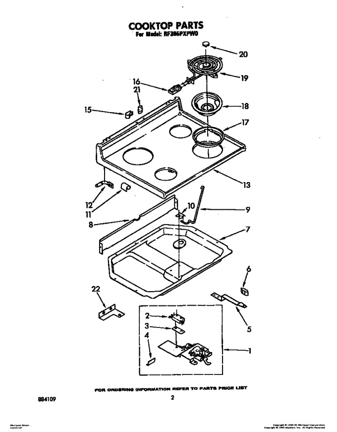 Diagram for RF395PXPW0