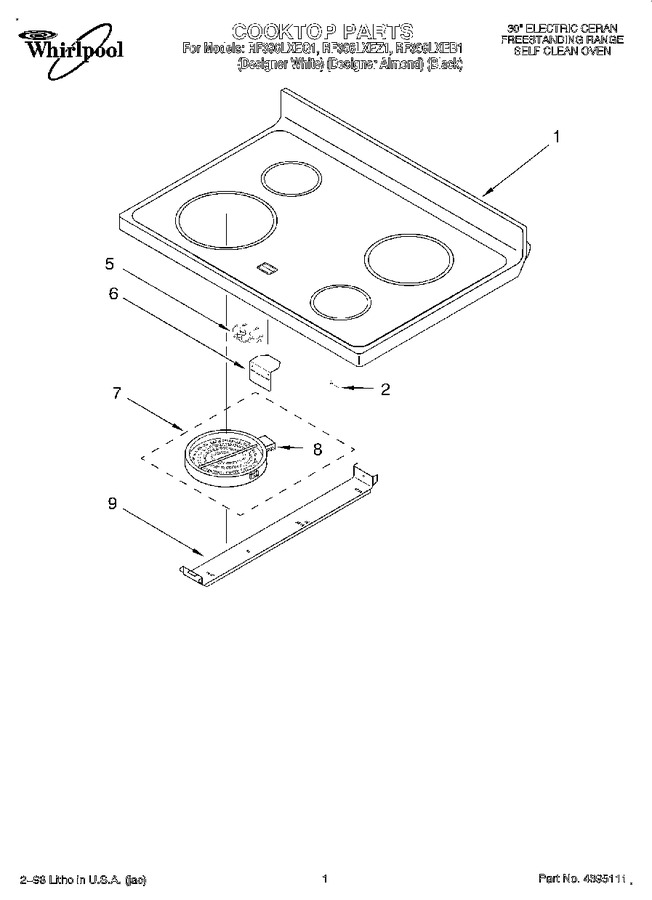 Diagram for RF396LXEZ1