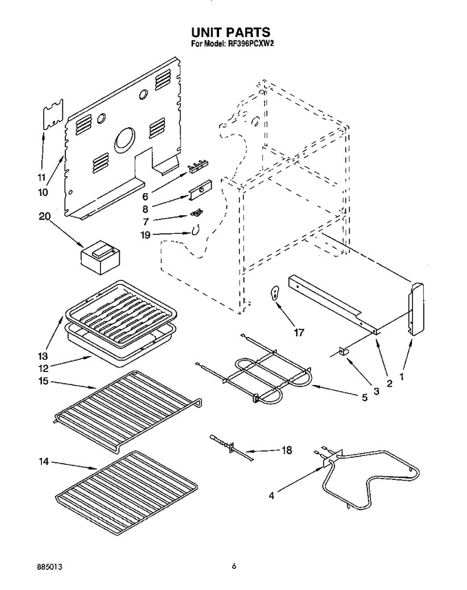 Diagram for RF396PCXW2