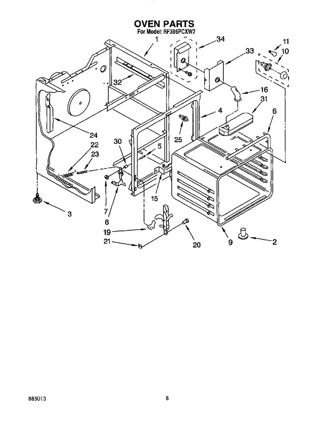 Diagram for RF396PCXW2