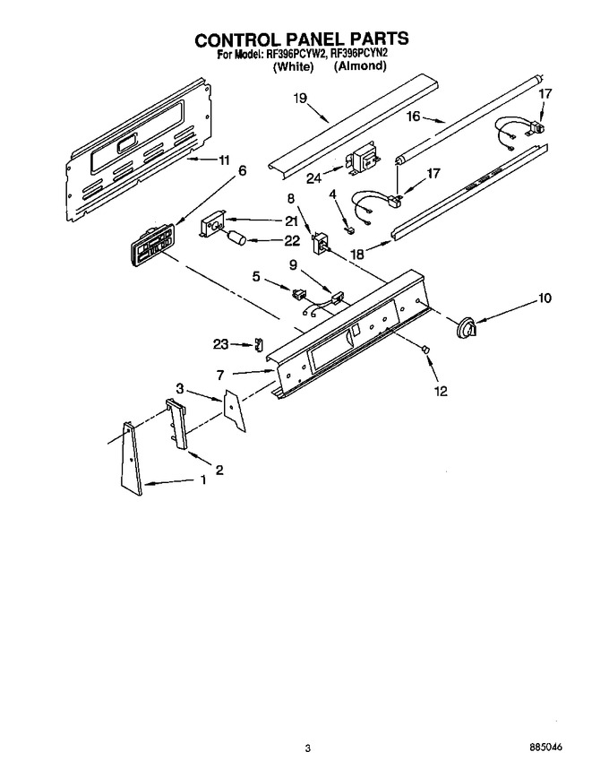 Diagram for RF396PCYW2