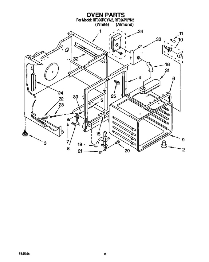 Diagram for RF396PCYW2