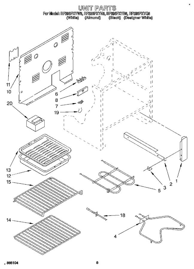 Diagram for RF396PXYW5