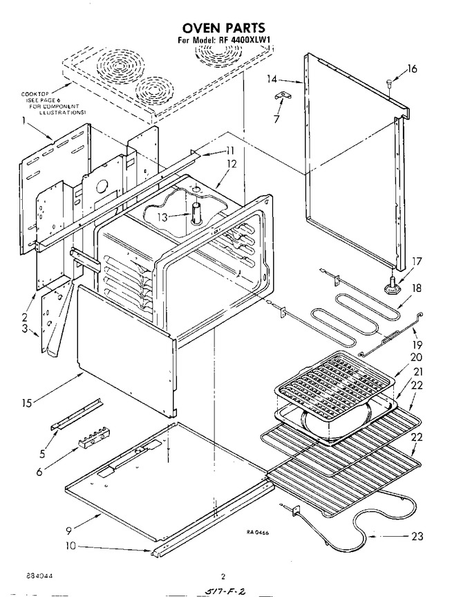 Diagram for RF4400XLW1