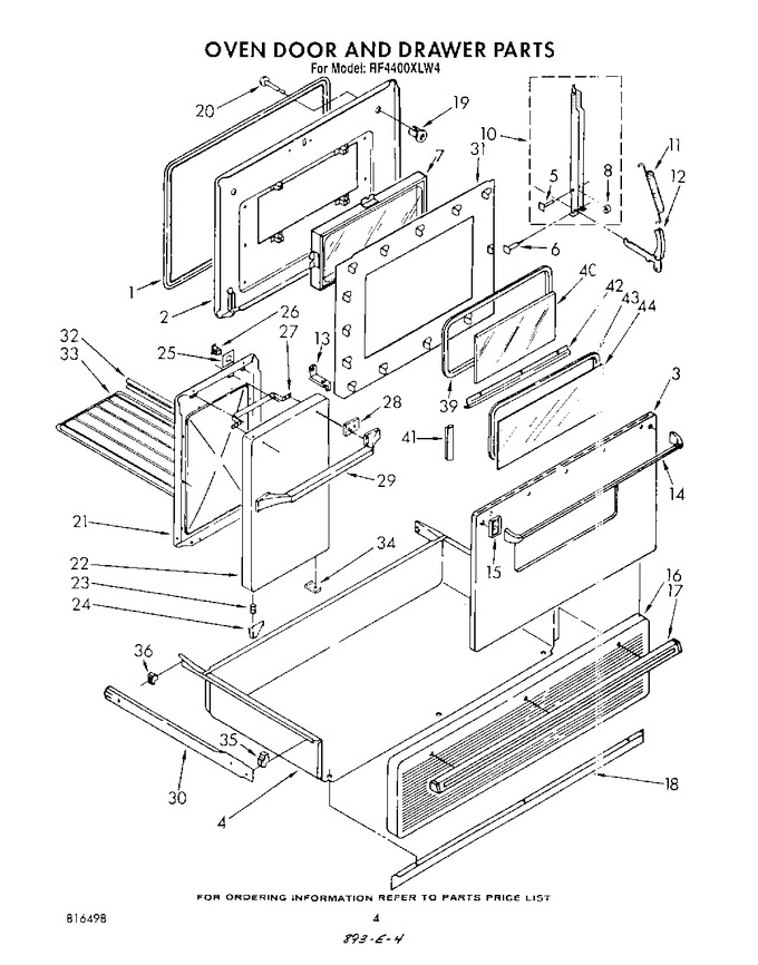 Diagram for RF4400XLW4