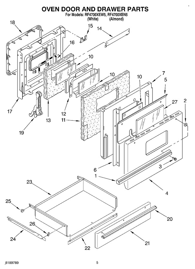 Diagram for RF4700XEN5