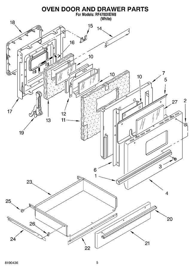 Diagram for RF4700XEW8