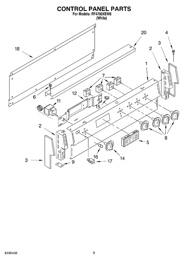 Diagram for RF4700XEW8