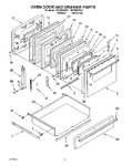 Diagram for 03 - Oven Door And Drawer