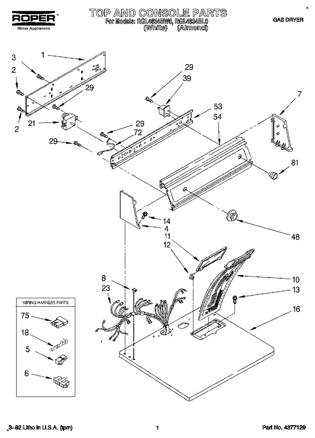 Diagram for RGL4634BW0