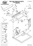 Diagram for 01 - Top And Console Parts