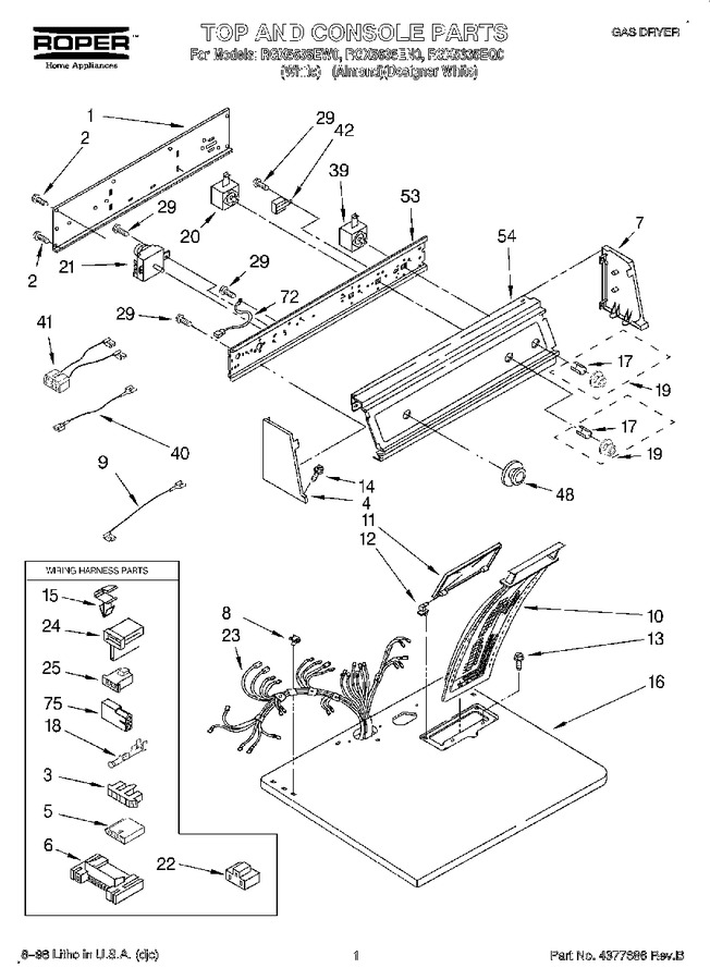 Diagram for RGX5635EW0