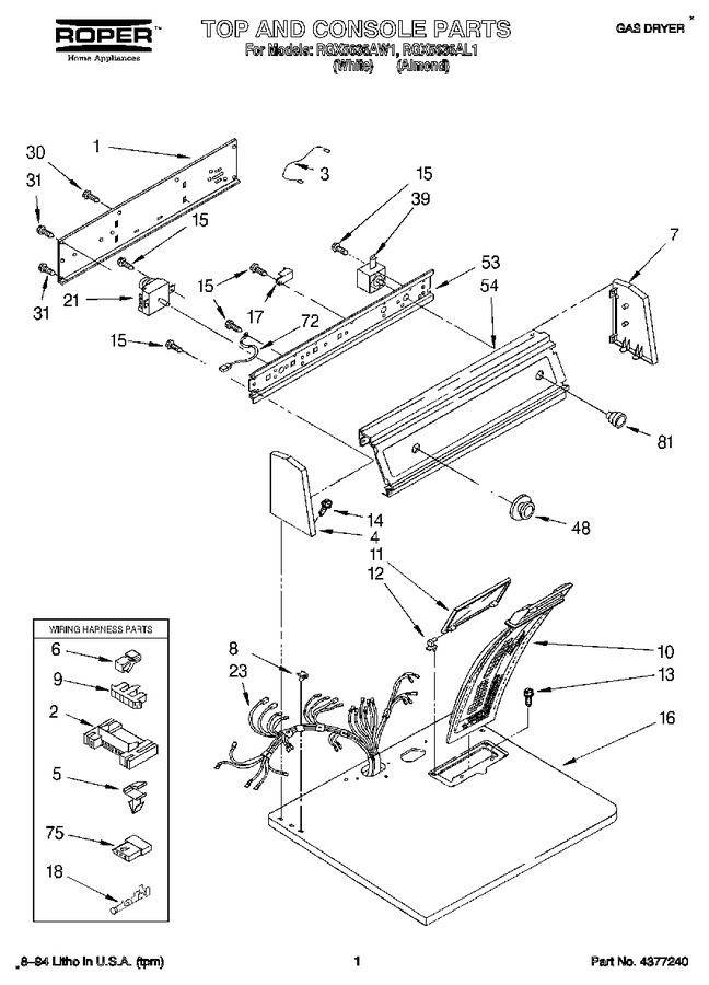 Diagram for RGX5636AW1