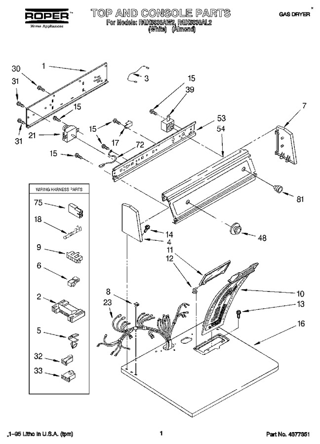 Diagram for RGX5636AW2