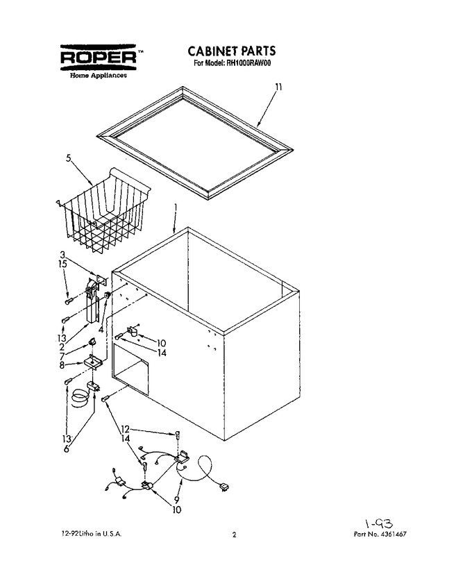 Diagram for RH1000RAW00