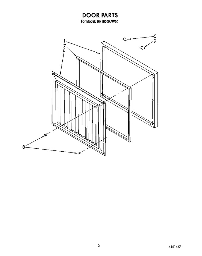 Diagram for RH1000RAW00