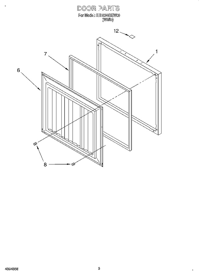 Diagram for RH1000REW00