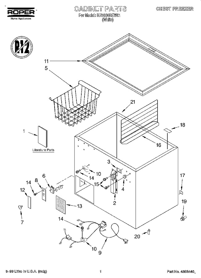 Diagram for RH1000REW01