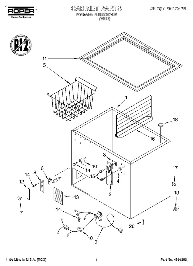 Diagram for RH1099REW00