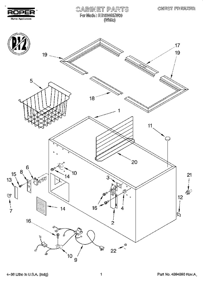 Diagram for RH1500REW00