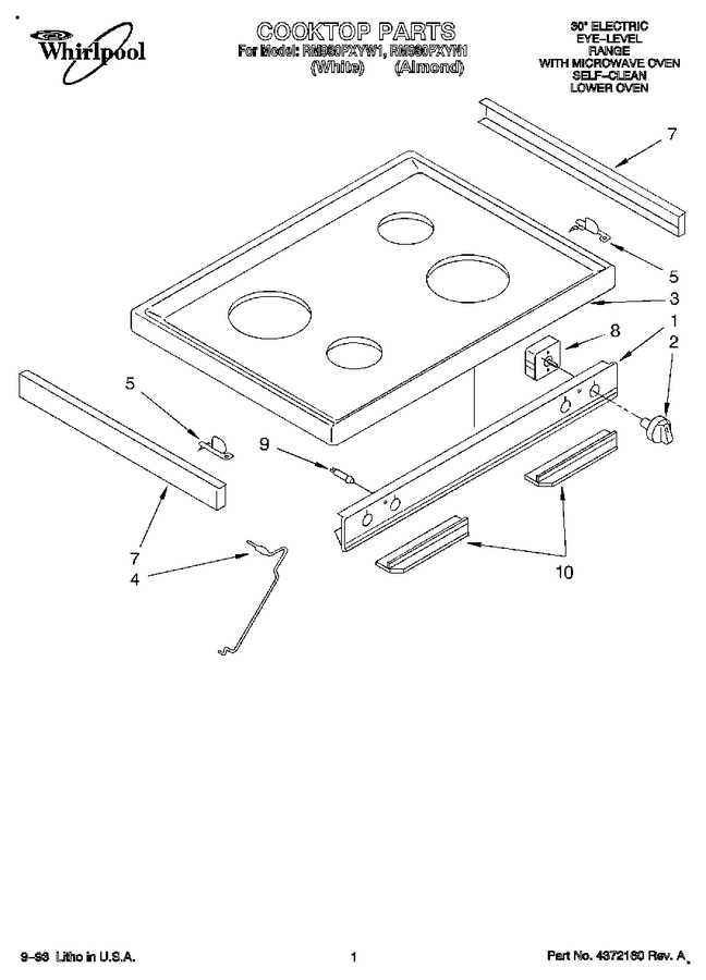 Diagram for RM980PXYW1