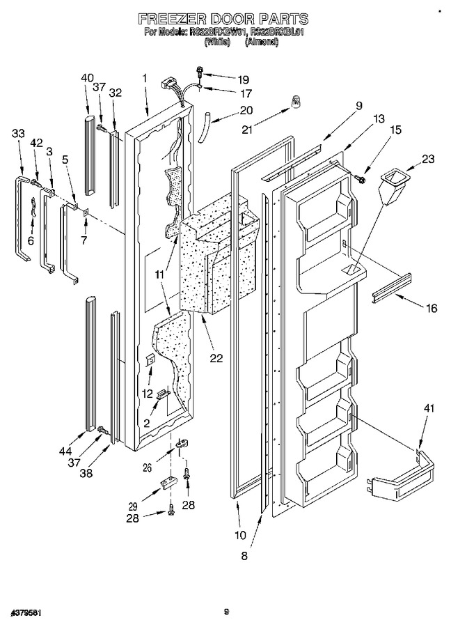 Diagram for RS22BRXBW01