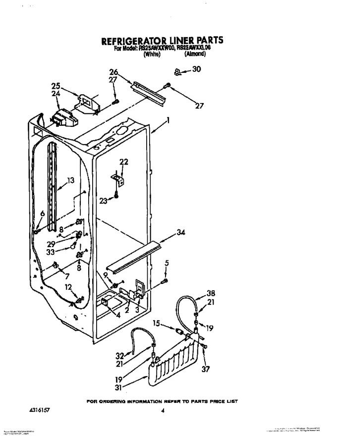 Diagram for RS25AWXXW00