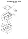 Diagram for 03 - Refrigerator Shelf Parts