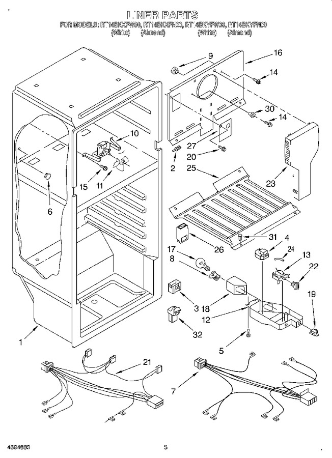 Diagram for RT14BKXFW00