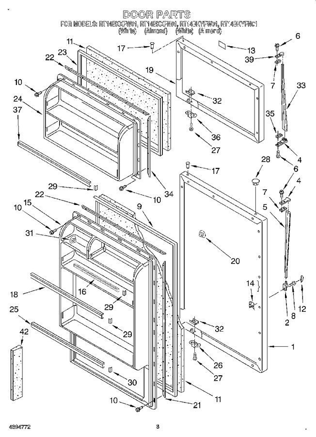 Diagram for RT14BKXFW01