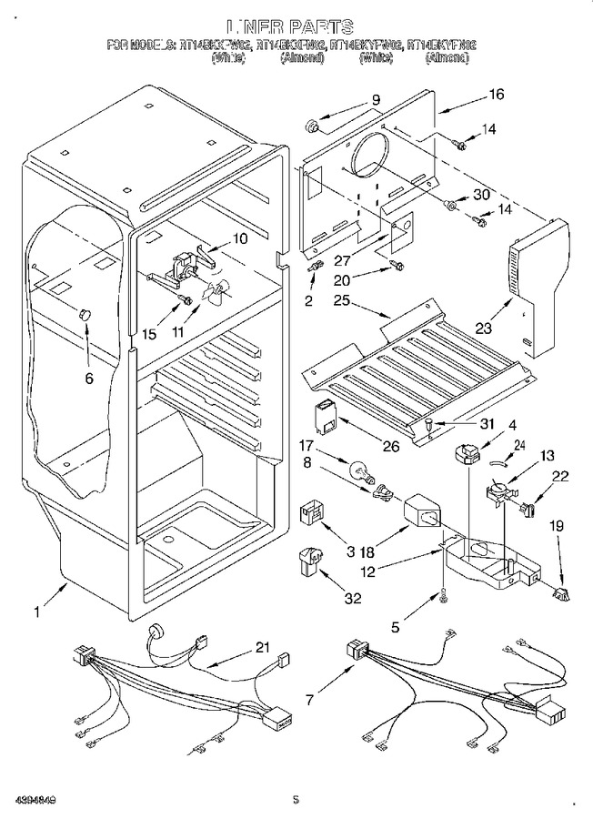 Diagram for RT14BKXFW02