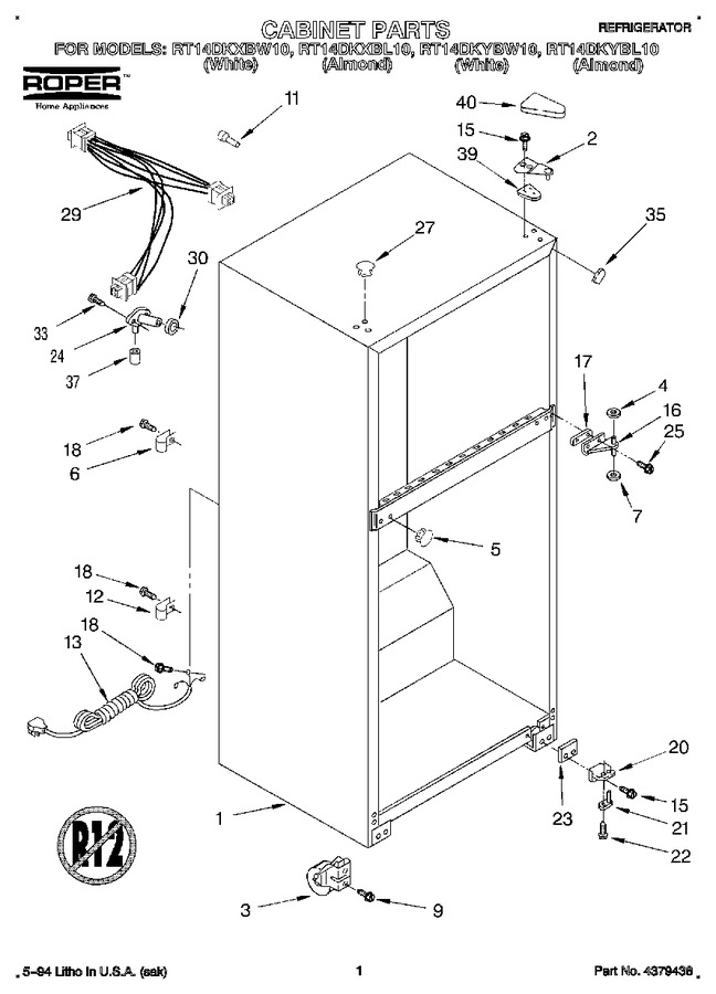 Diagram for RT14DKXBL10