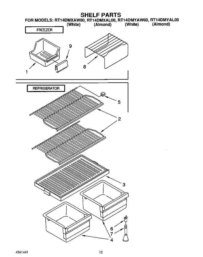 Diagram for RT14DMYAW00