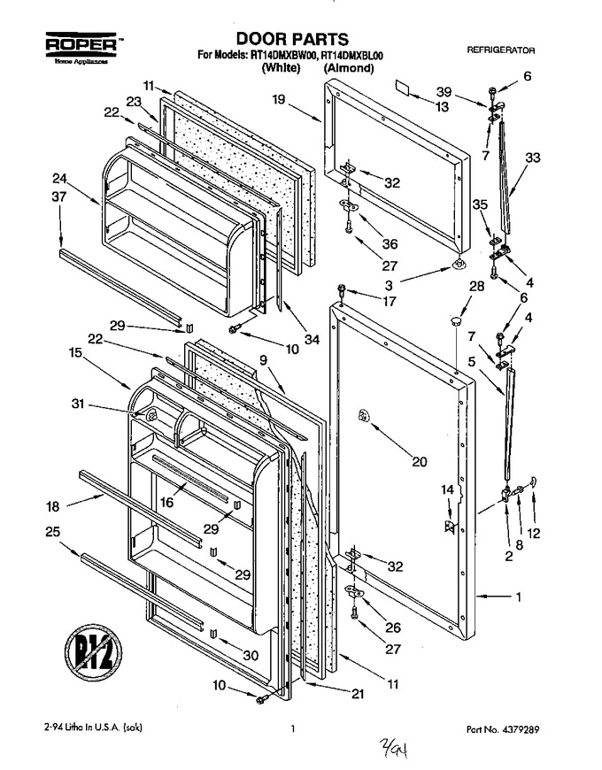 Diagram for RT14DMXBW00