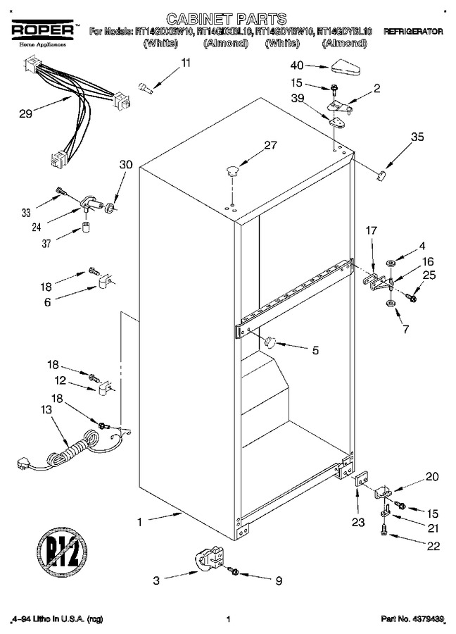 Diagram for RT14GDYBW10